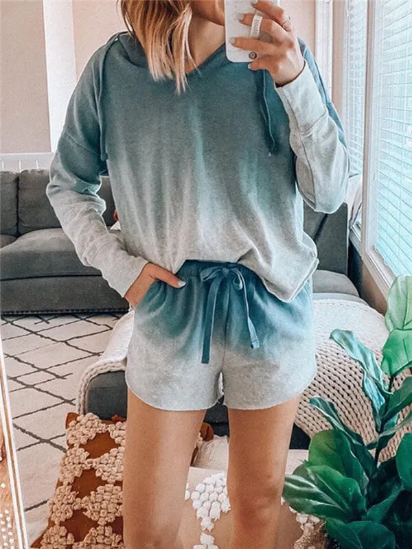 Gradient Hooded Loungewear