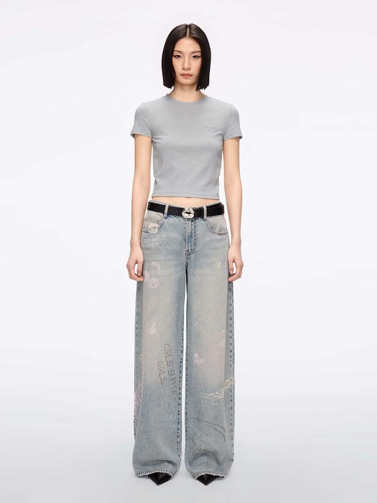 Graffiti Boxy Jeans