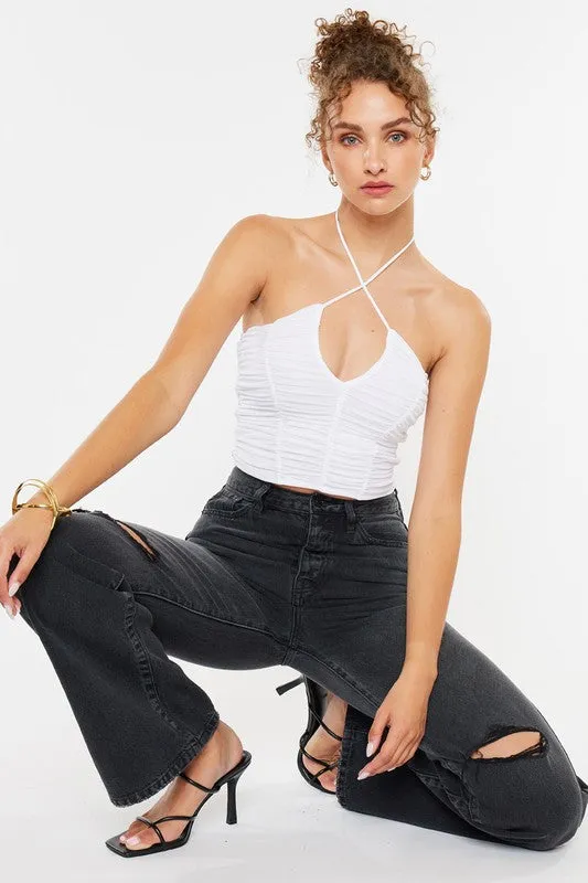 Gray Ultra High Rise Jeans (34" INSEAM)