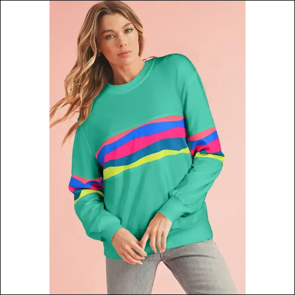 Green Striped Long Sleeve: Finally, a Top that Hides my Sins (and Looks Chic)! 💚 Needful Things
