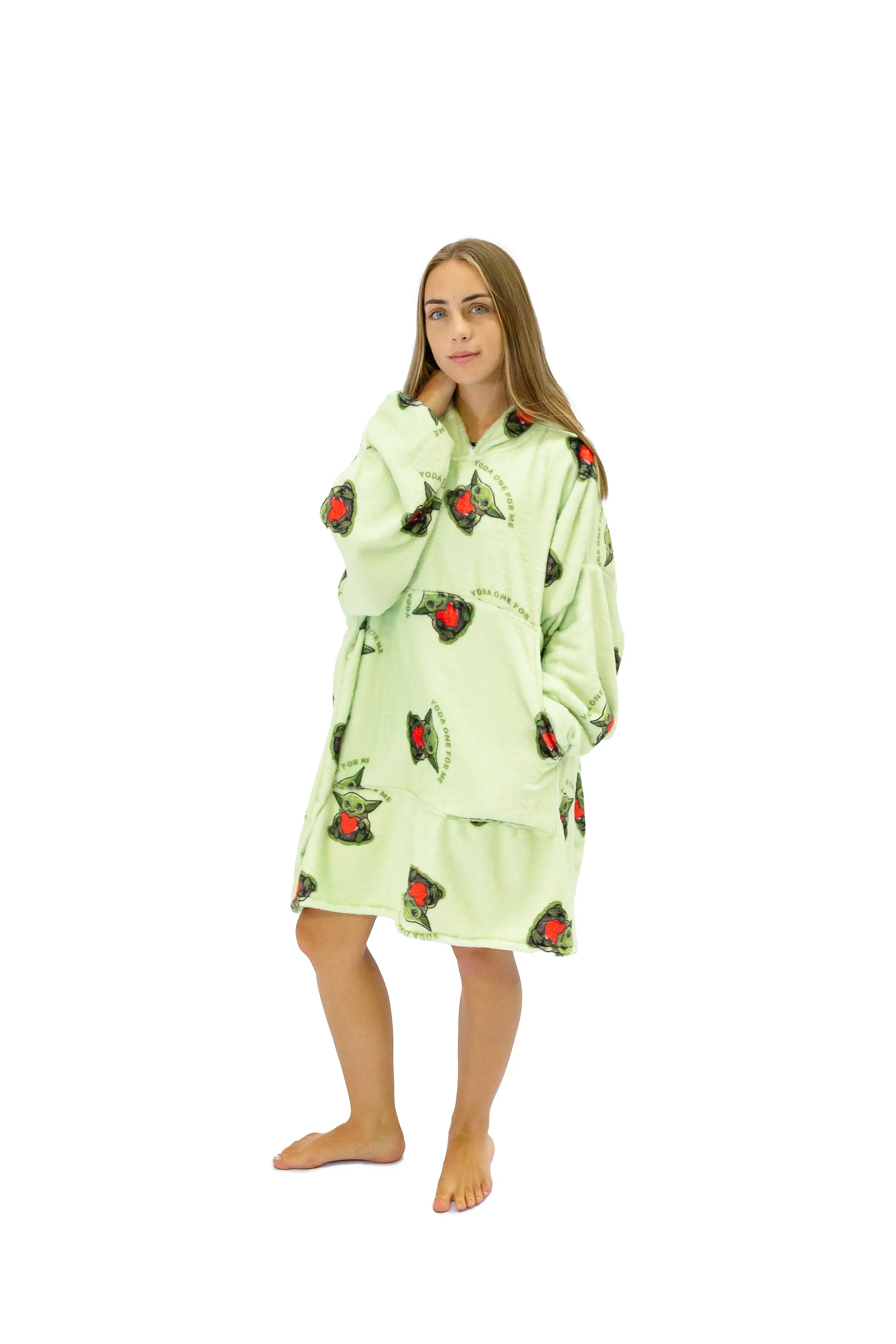 Green Yoda Hoogy - Oversized Blanket Hoodie