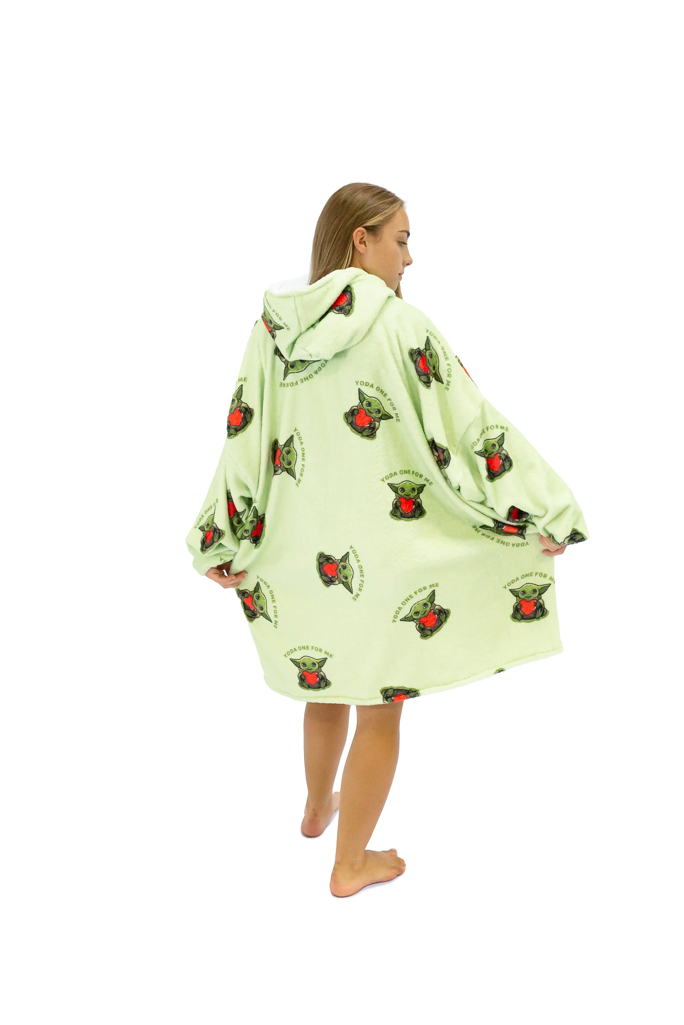 Green Yoda Hoogy - Oversized Blanket Hoodie