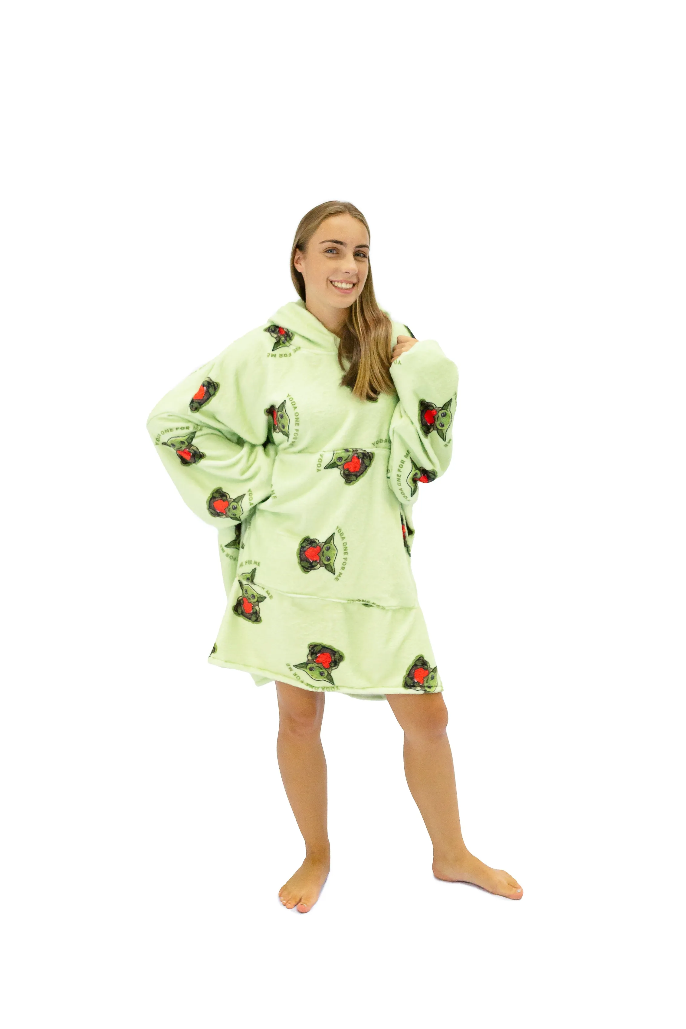 Green Yoda Hoogy - Oversized Blanket Hoodie
