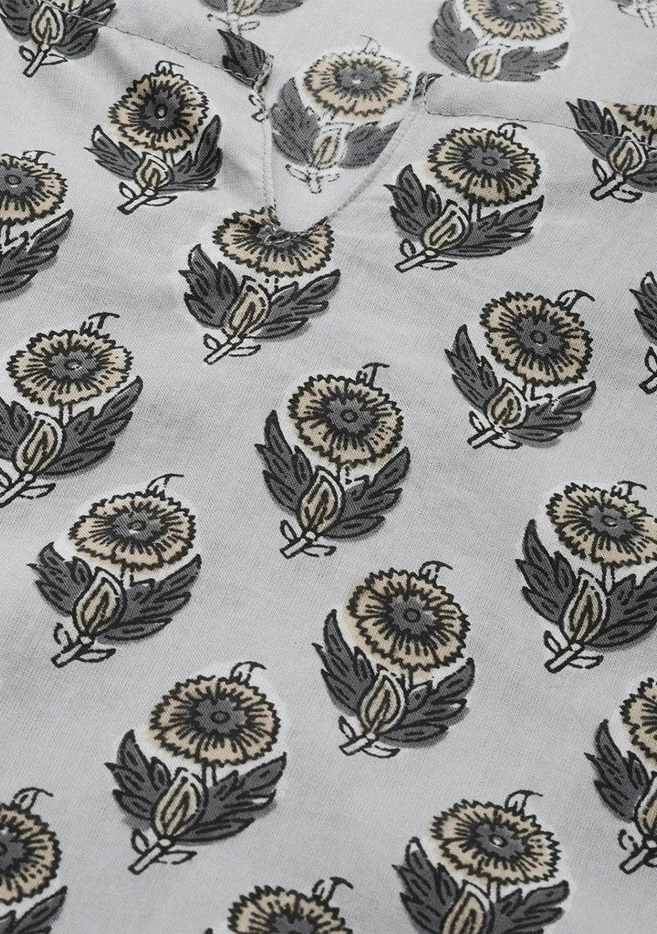 Grey Color Cotton Loungewear/Nightwear
