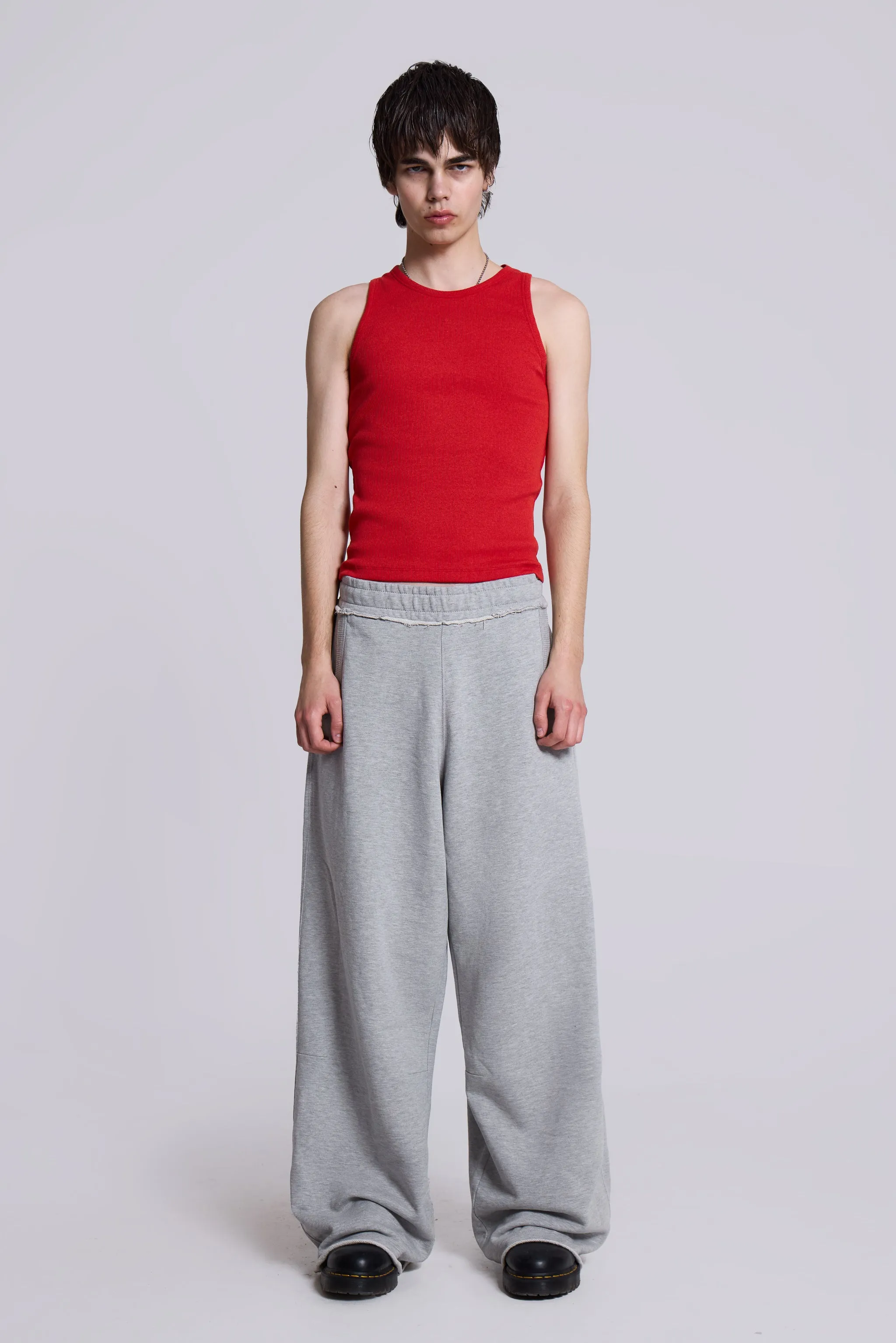 Grey Marl Baggy Monster Joggers