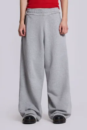 Grey Marl Baggy Monster Joggers