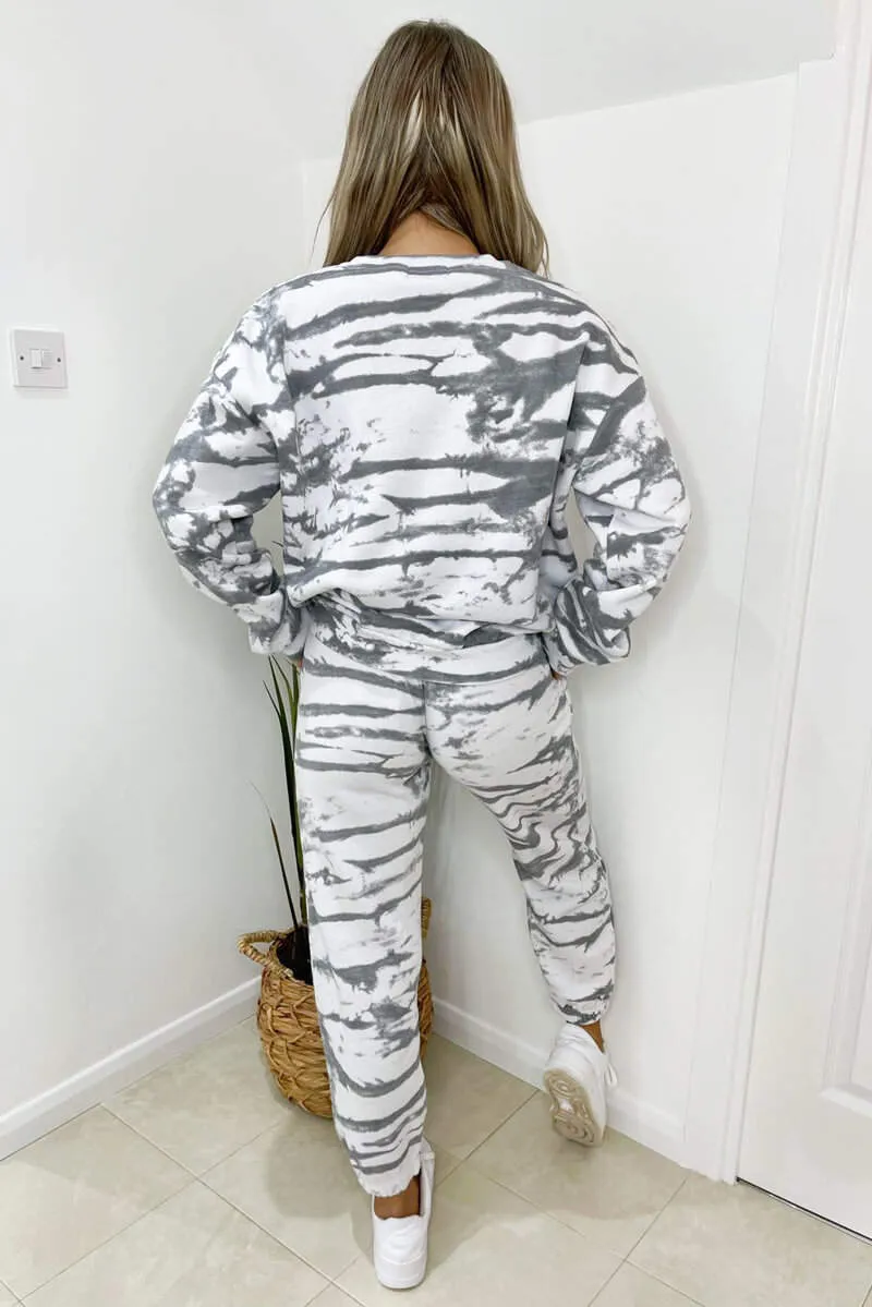Grey Tie Dye Joggers