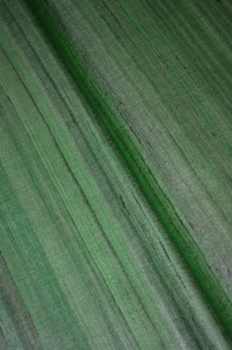 Handwoven Natural Yarn Dyed Pure Tussar Spun Silk  Fabric ( To buy a quantity of 1.5,2.5,3.5 please call us on 9930655009)