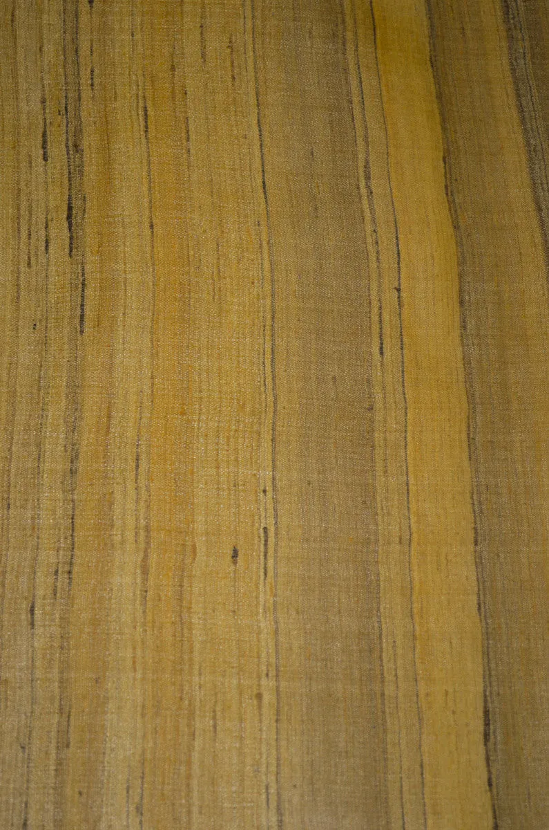 Handwoven Natural Yarn Dyed Pure Tussar Spun Silk  Fabric