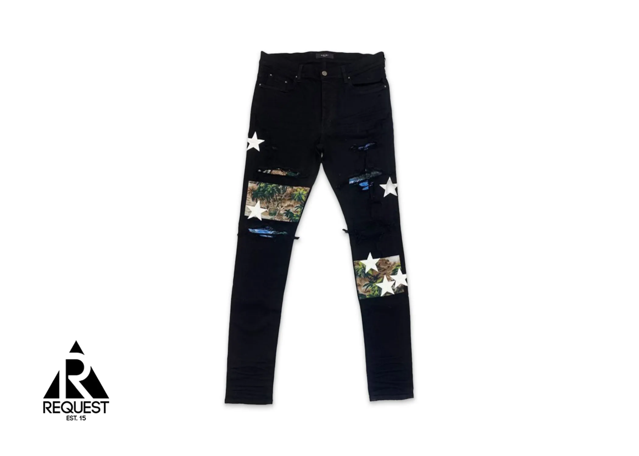 Hawaiian Art Patch Denim "Black"