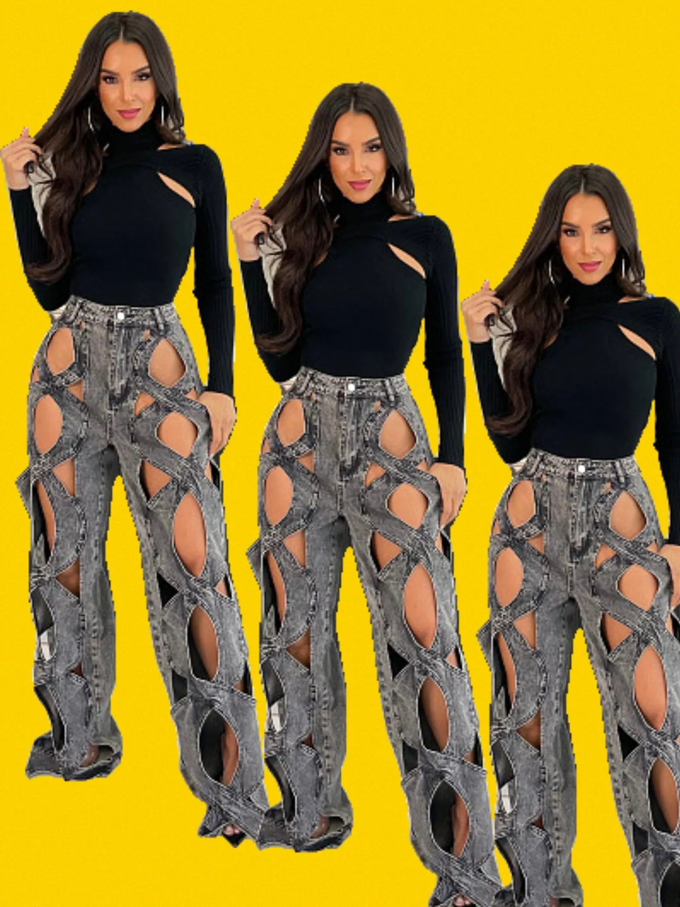 iCandi Twisted View Jeans (Black)