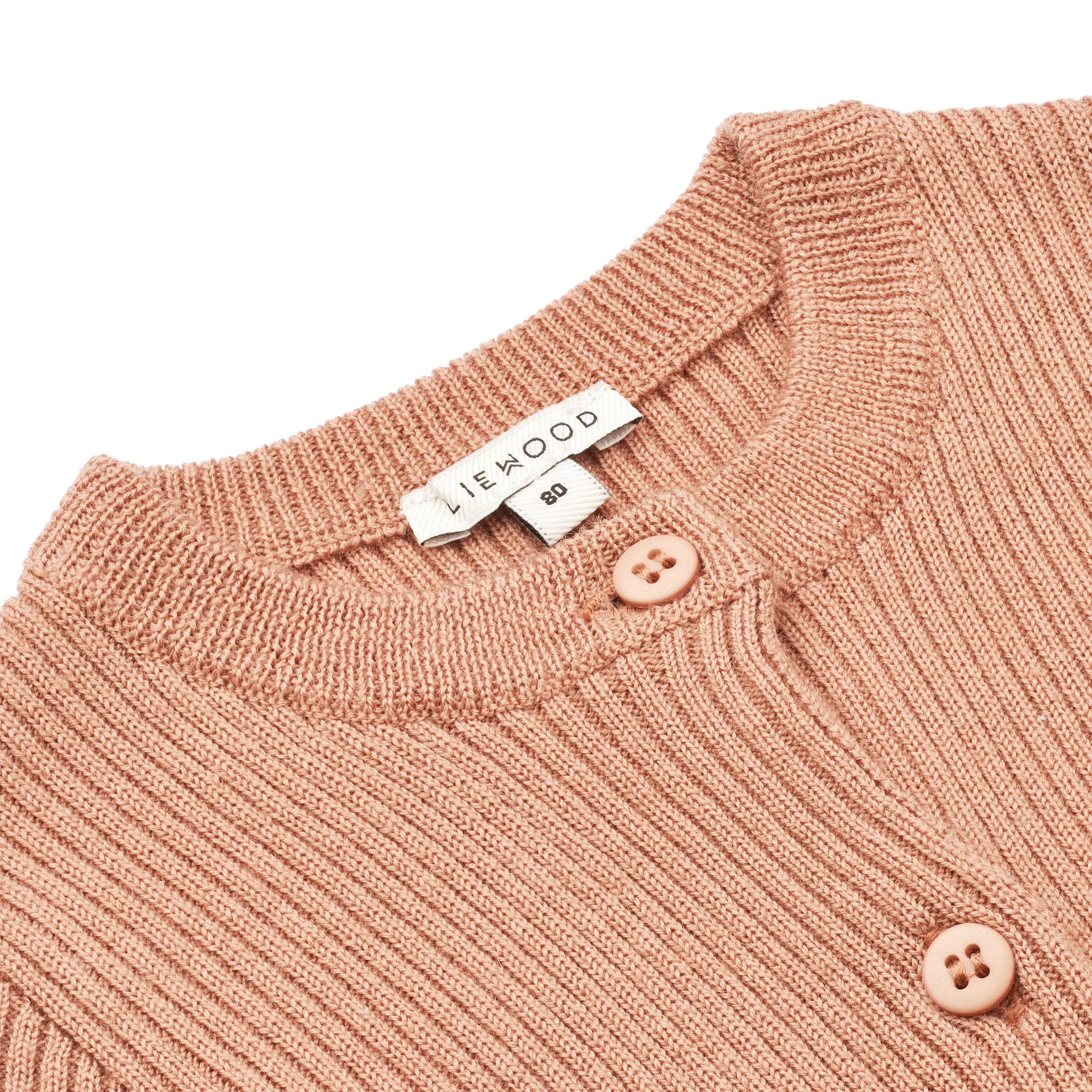 Igor Ribbed Merino Onesie (Tuscany Rose)