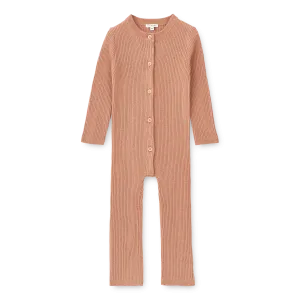 Igor Ribbed Merino Onesie (Tuscany Rose)