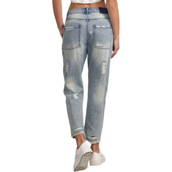 Insane Gene Slouch Vintage Patched Work Jeans