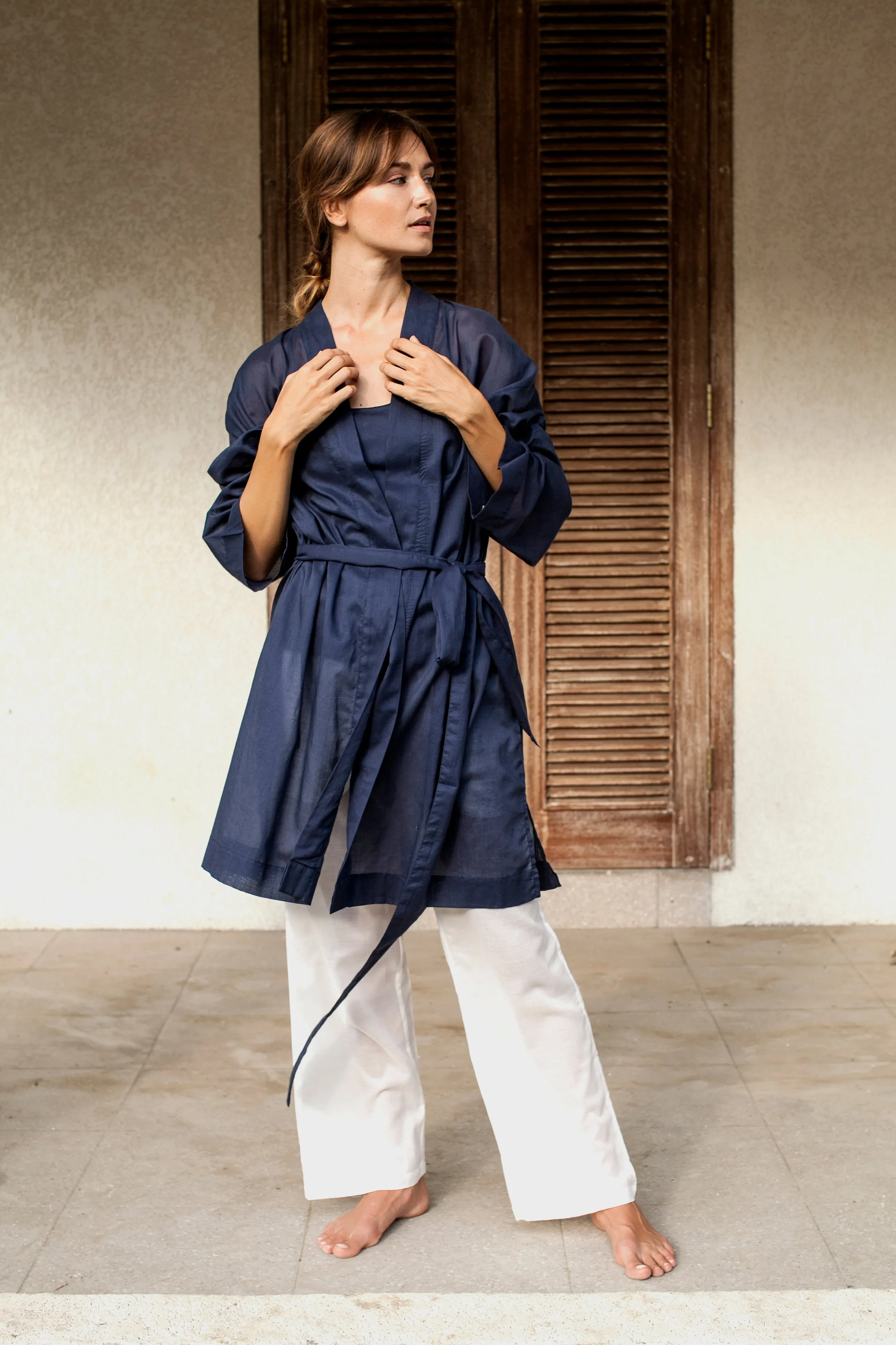 Izumi -  Short Cotton Kimono