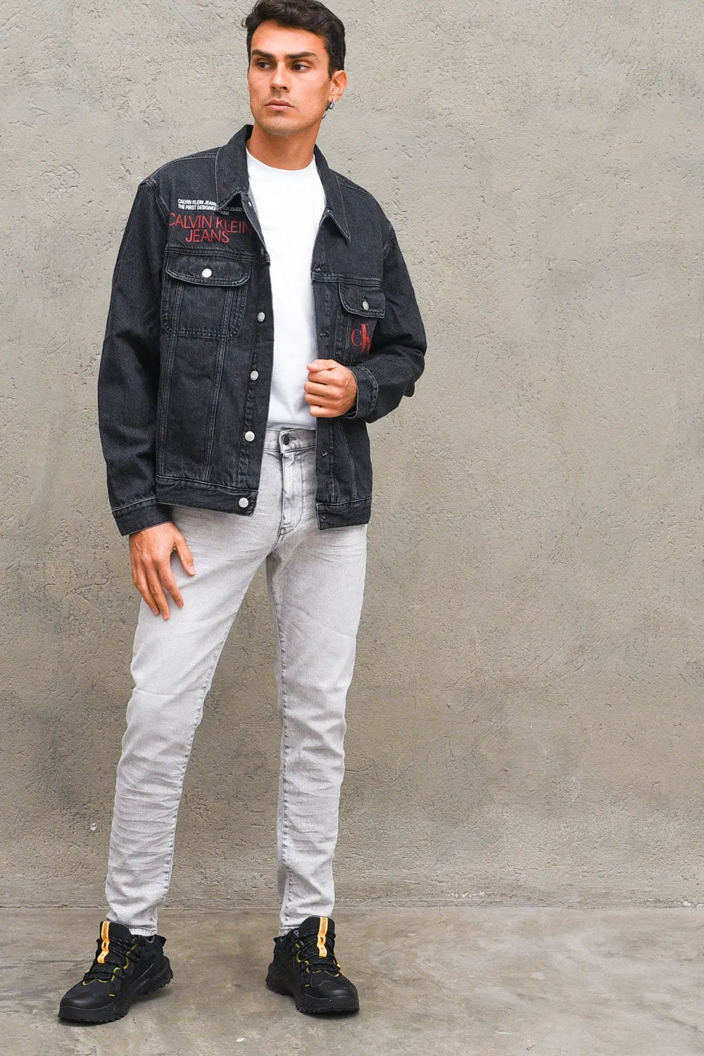 Jacket Logo Print - Black