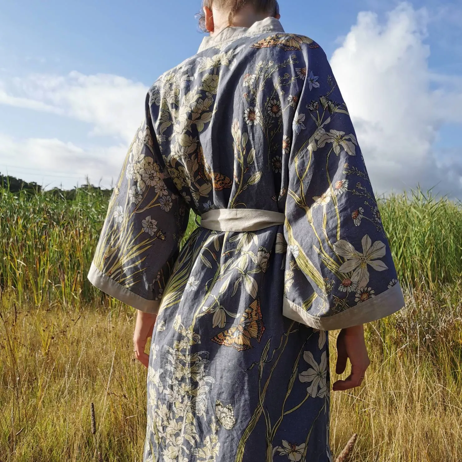 Japanese Kimono in hemp linen