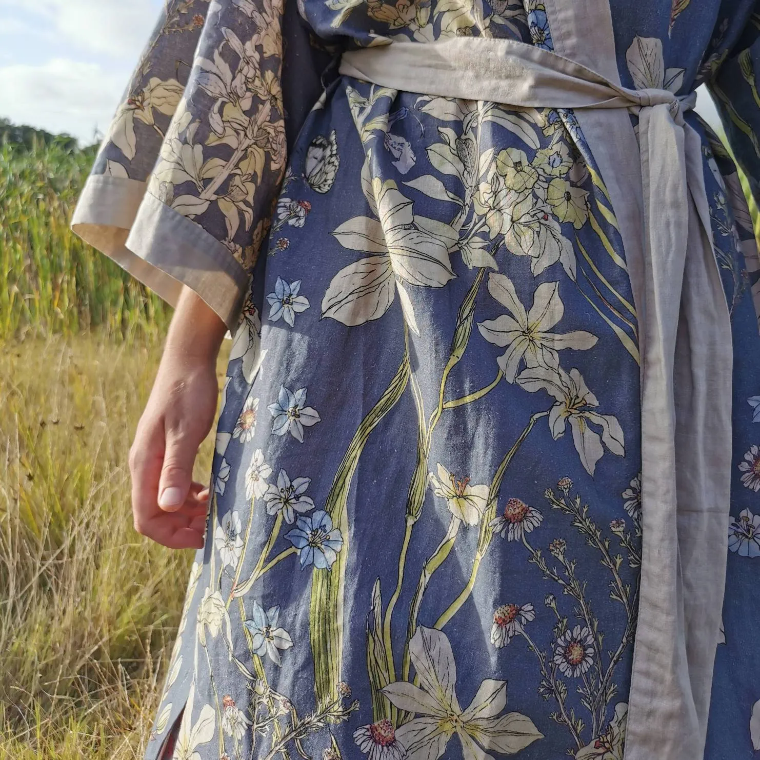 Japanese Kimono in hemp linen