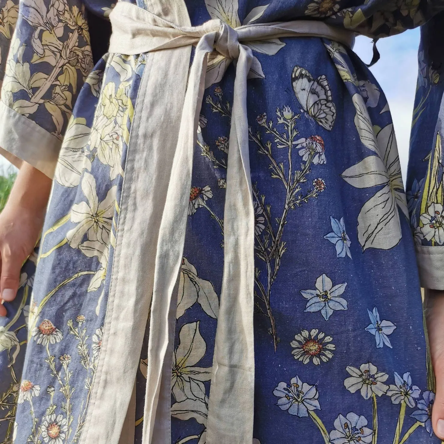 Japanese Kimono in hemp linen