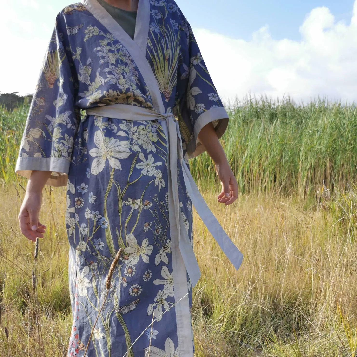 Japanese Kimono in hemp linen