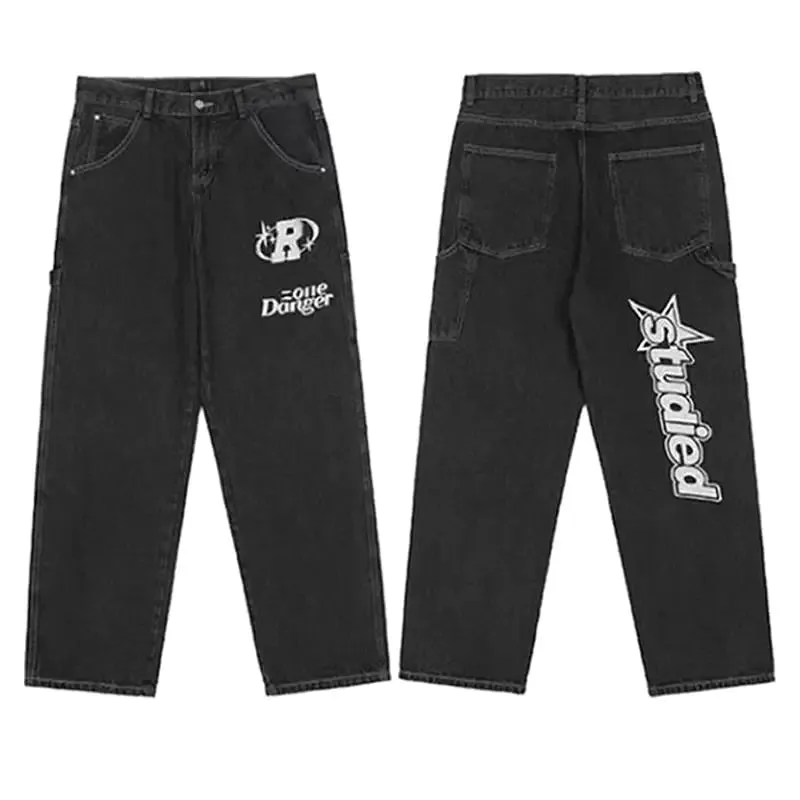Jean Cyber Y2K Baggy pour Streetwear