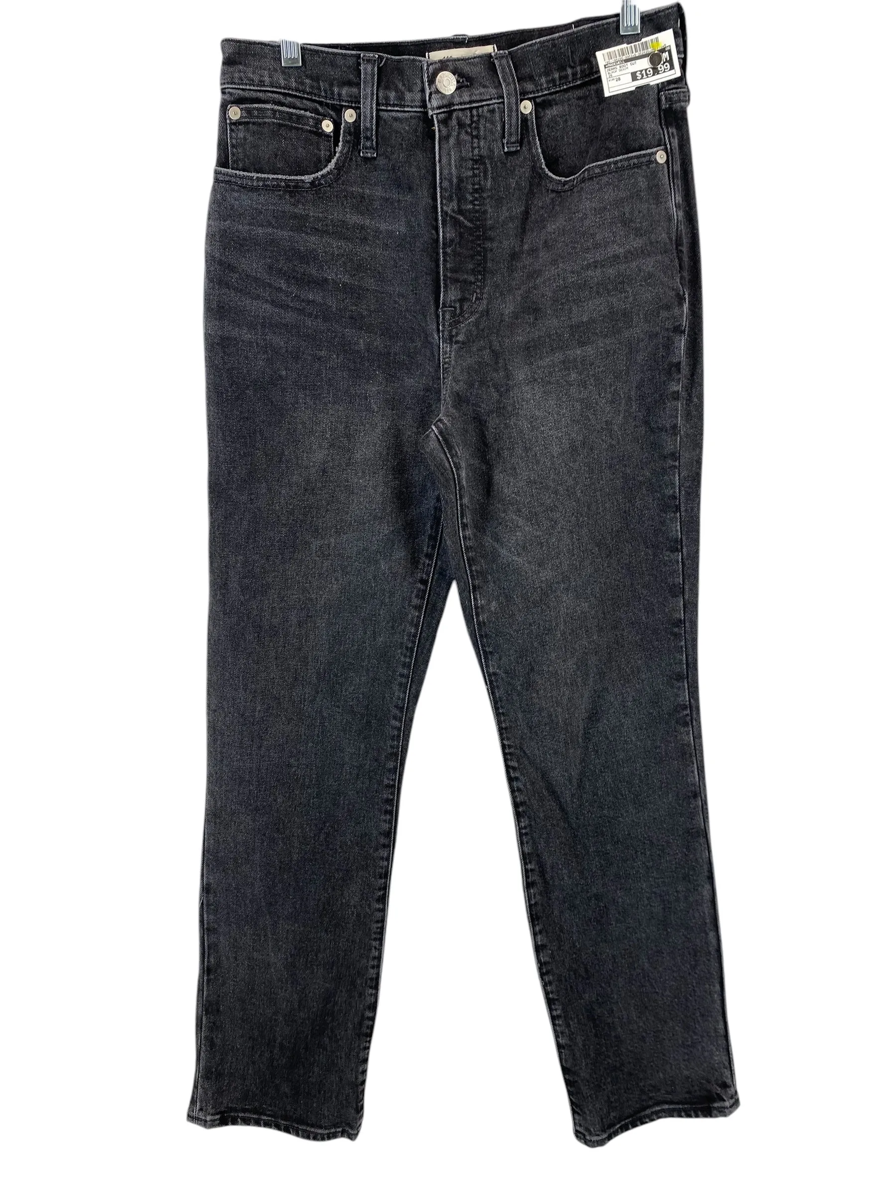 Jeans Boot Cut By Madewell In Black Denim, Size: 28