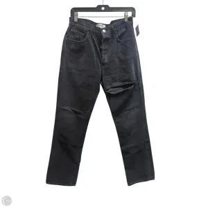 Jeans Straight By Agolde In Black, Size: 6