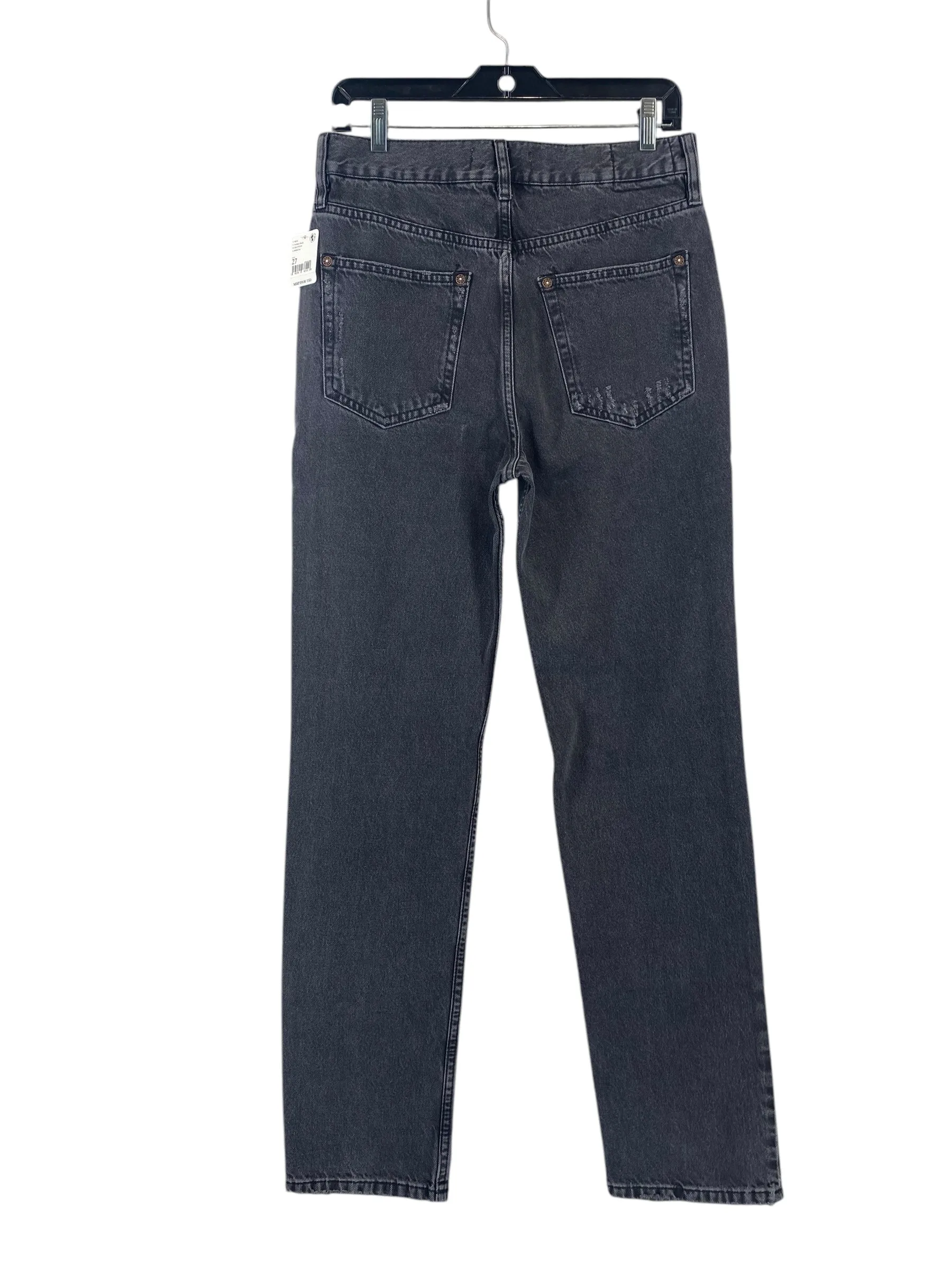 Jeans Straight By Free People In Black, Size: 28