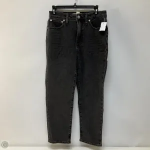 Jeans Straight By Madewell In Black Denim, Size: 4