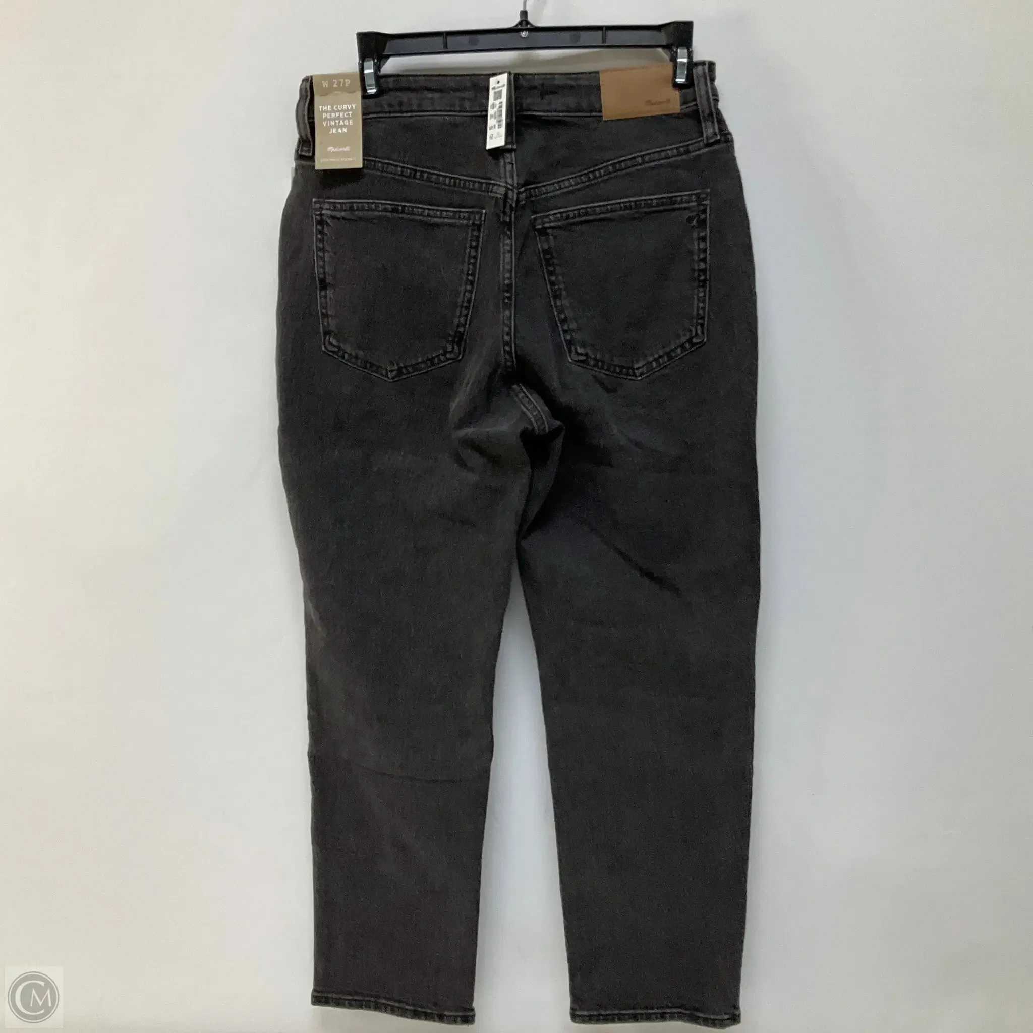 Jeans Straight By Madewell In Black Denim, Size: 4