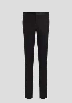 Jet Black Tuxedo Trousers
