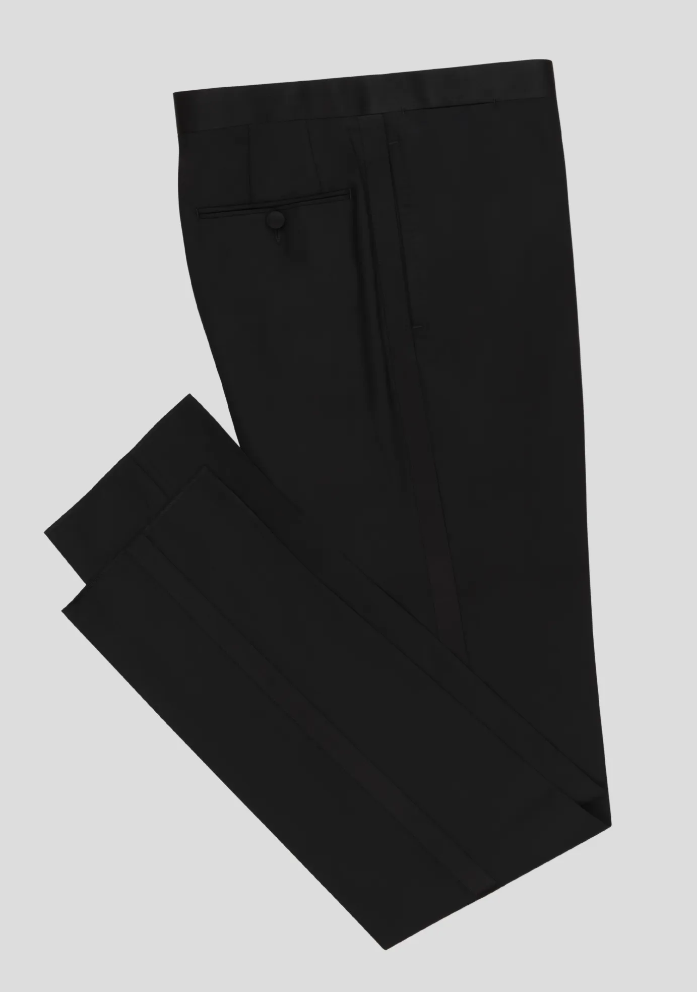 Jet Black Tuxedo Trousers