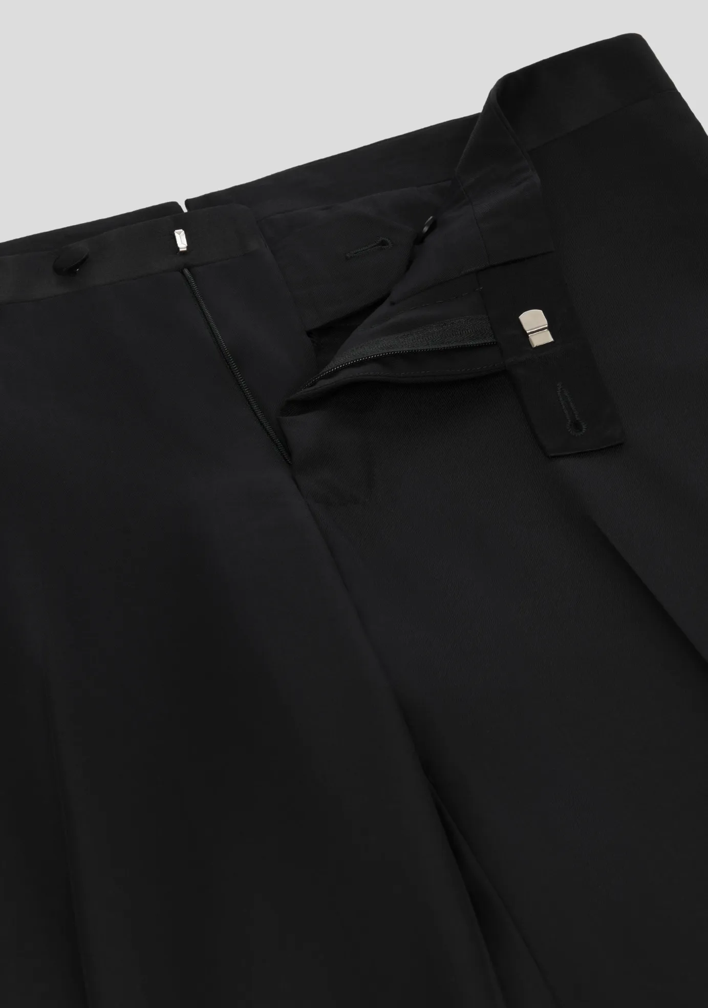 Jet Black Tuxedo Trousers