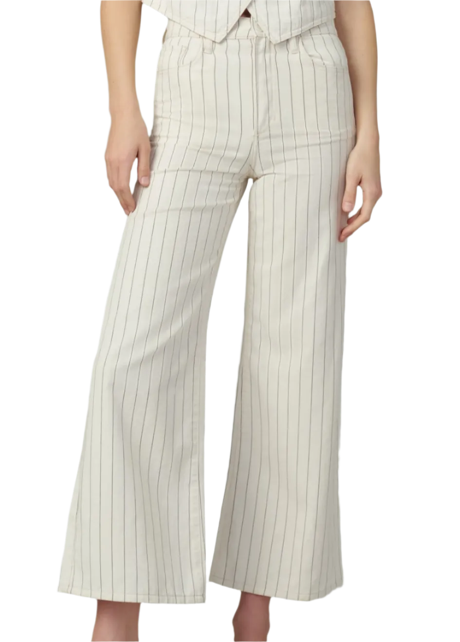 JJ - Mia Wide Leg | Natural Stripe