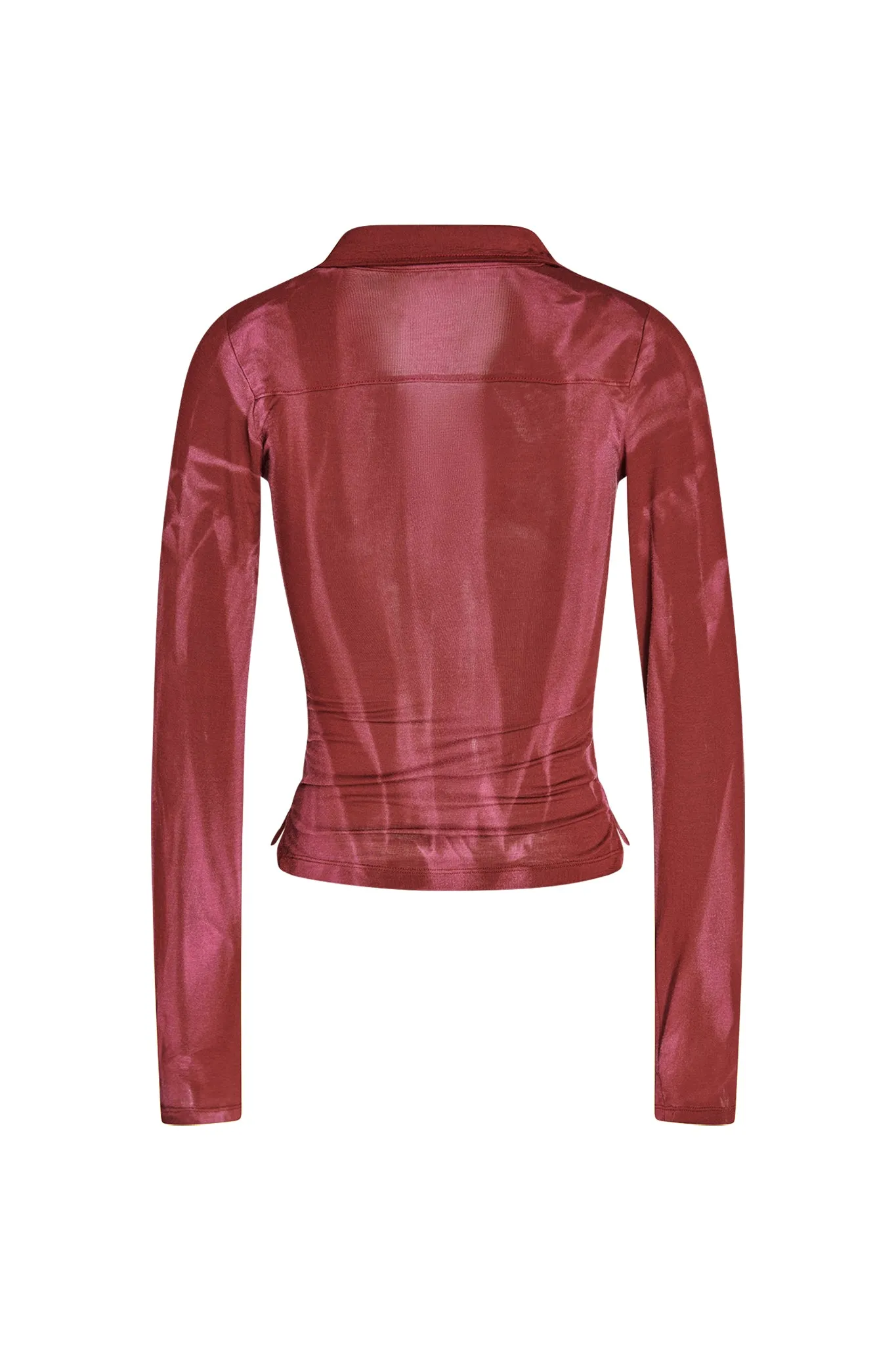 JOSAI TOP - RED : WINE DYE
