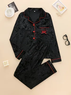 Julia - Elegante Fleece Pyjamaset