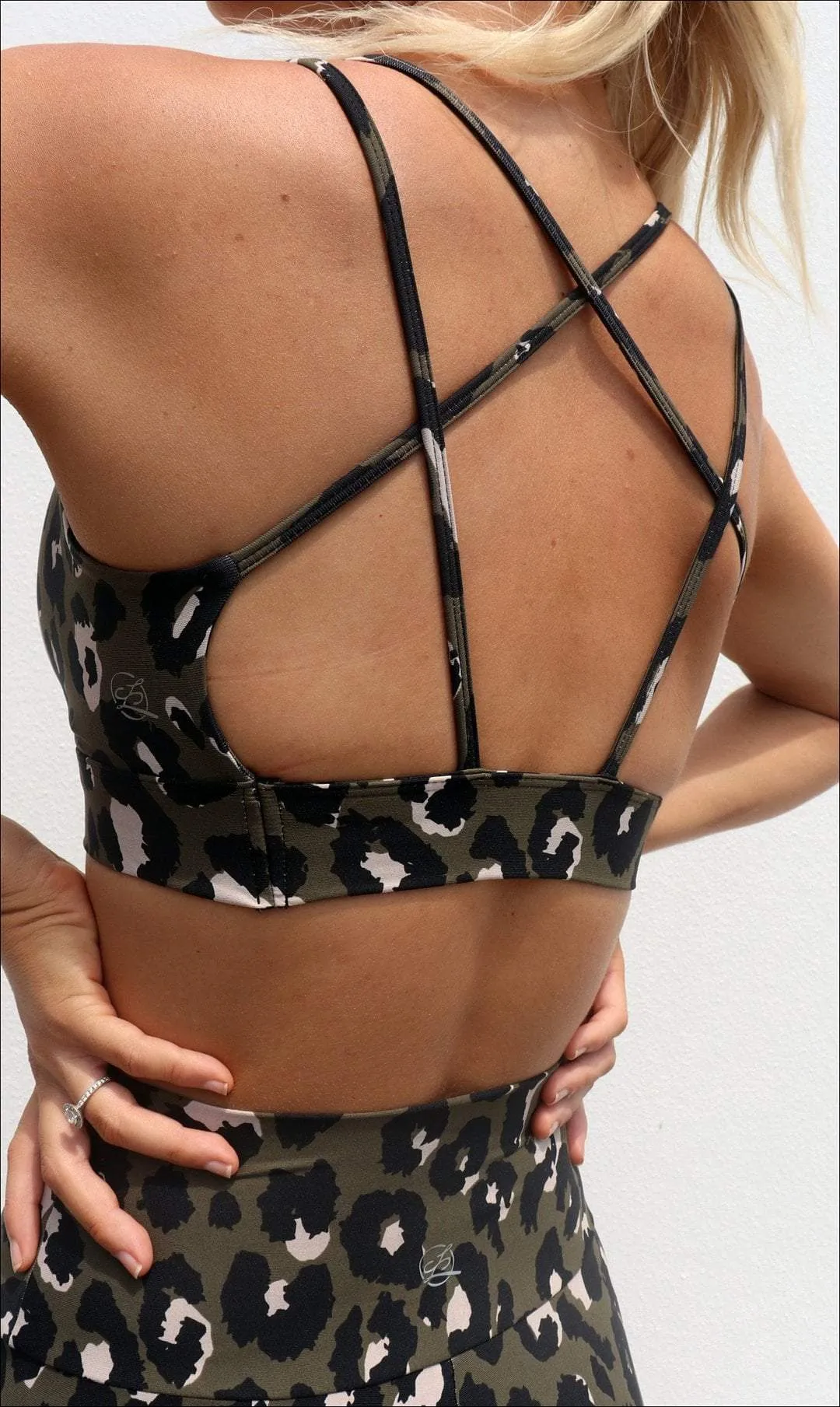 Jungle Leopard Eco Diamond Back Bra
