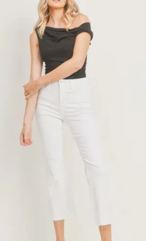 Just Black Denim HR Tonal Crop Flare