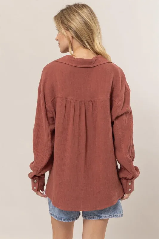 Justine Button Down