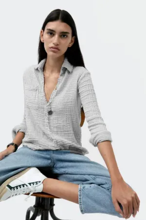 Kaya Blouse - Cool Grey