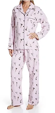 KayAnna F15175 Flannel 2-Piece PJ Set 100% cotton
