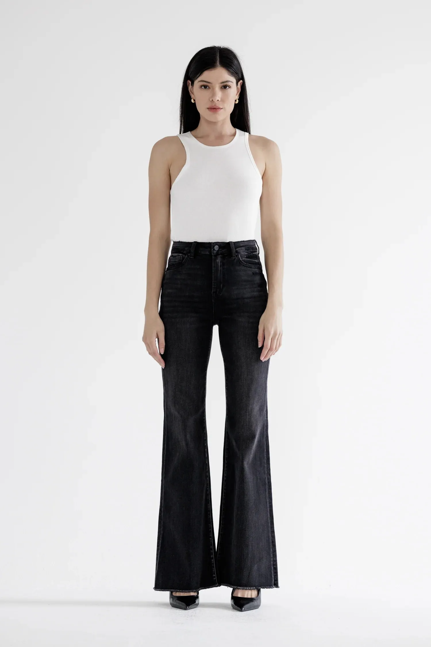 Keep Holding On High Waist Flare
