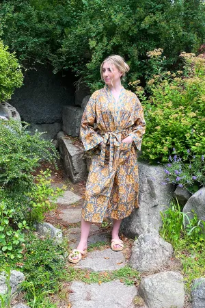 Kerala Long Robe | Kalamkari Floral