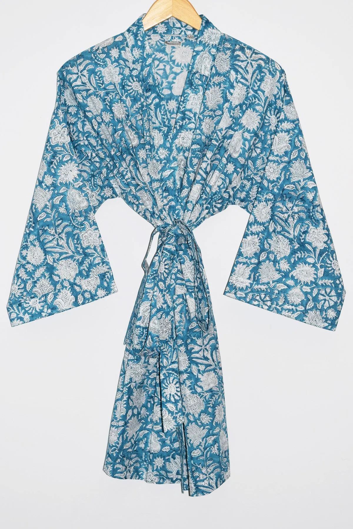Kerala Short Robe | Deep Teal