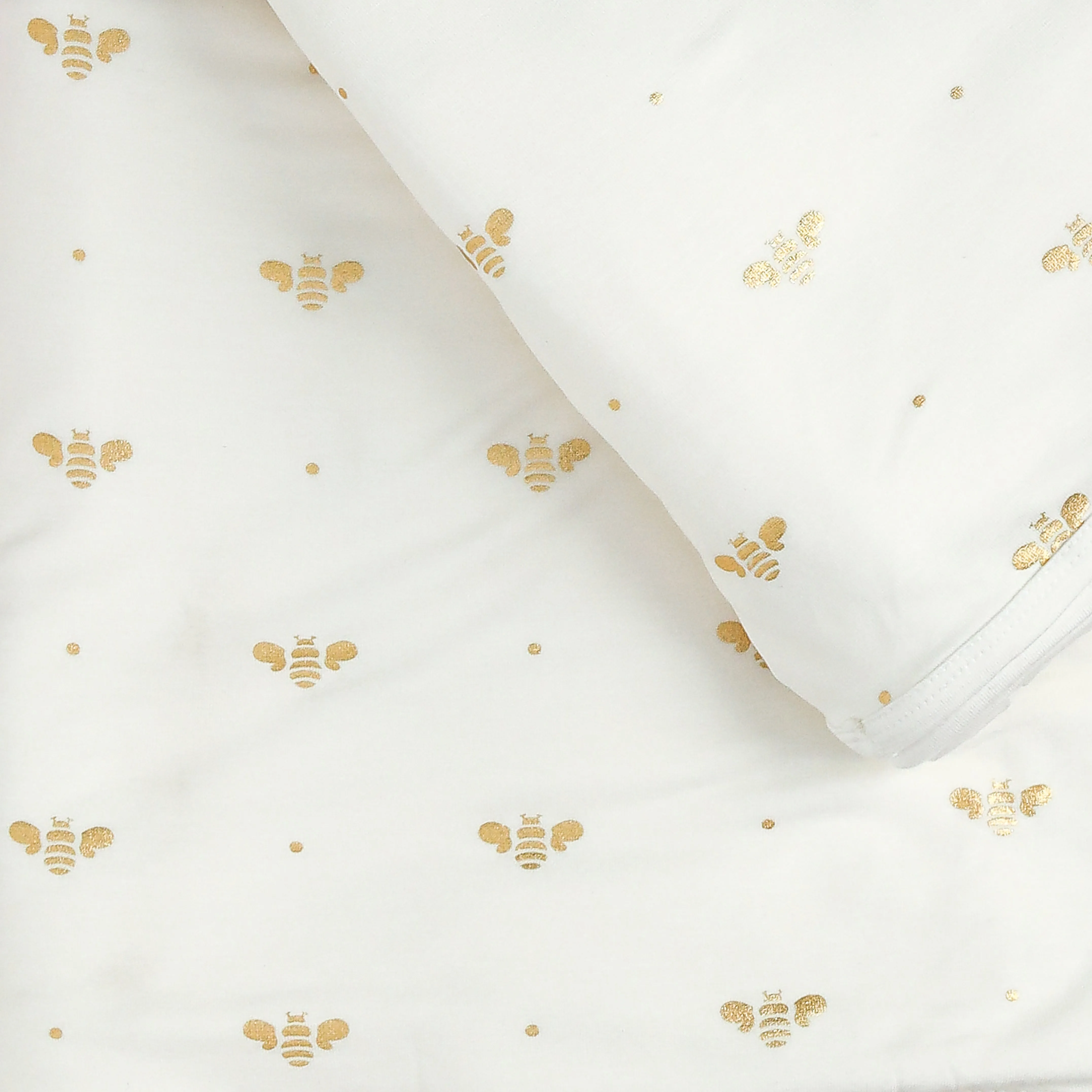 KicKee - Ruffle Romper - Gold Bees
