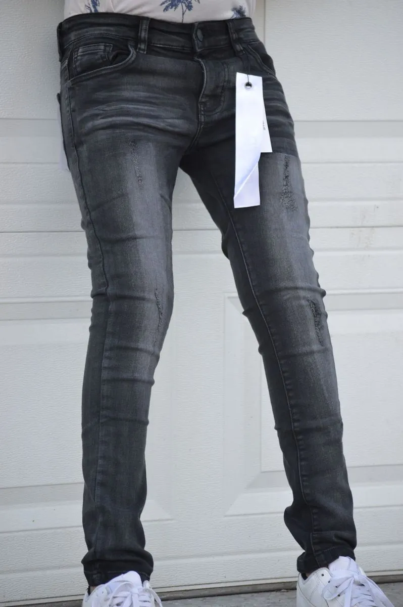 KIDS ULTRA STRETCH DENIM - BLACK WASH (DZTR-K-003)