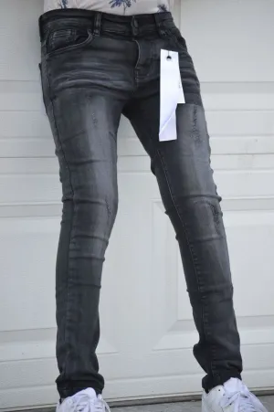 KIDS ULTRA STRETCH DENIM - BLACK WASH (DZTR-K-003)