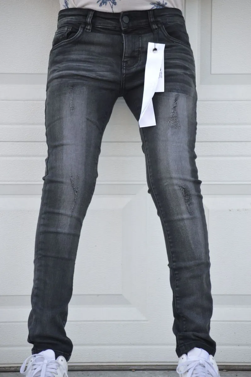 KIDS ULTRA STRETCH DENIM - BLACK WASH (DZTR-K-003)