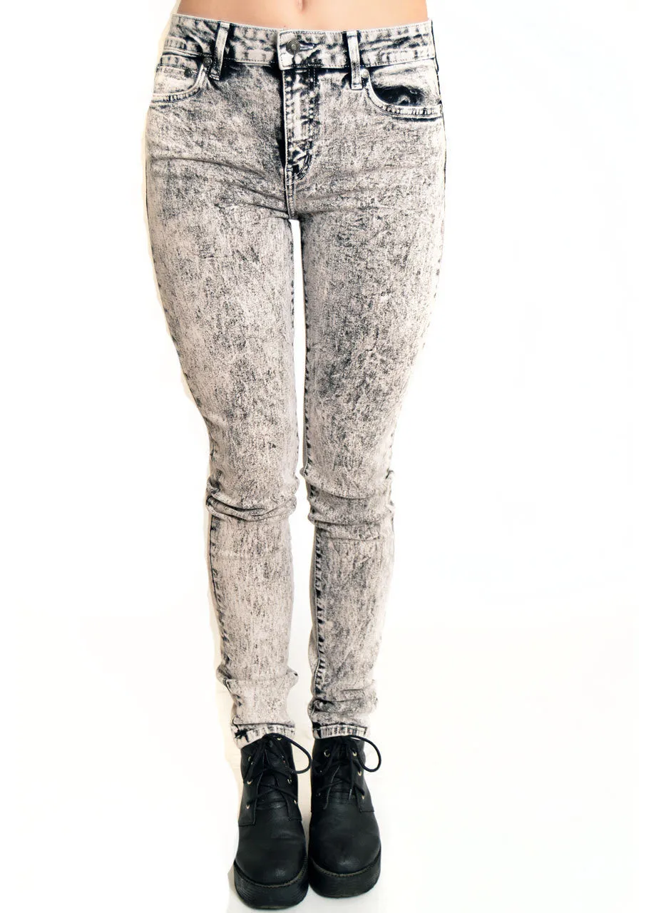 Kill City Hi Wire Acid Snow Wash Stretch Twill Jeans