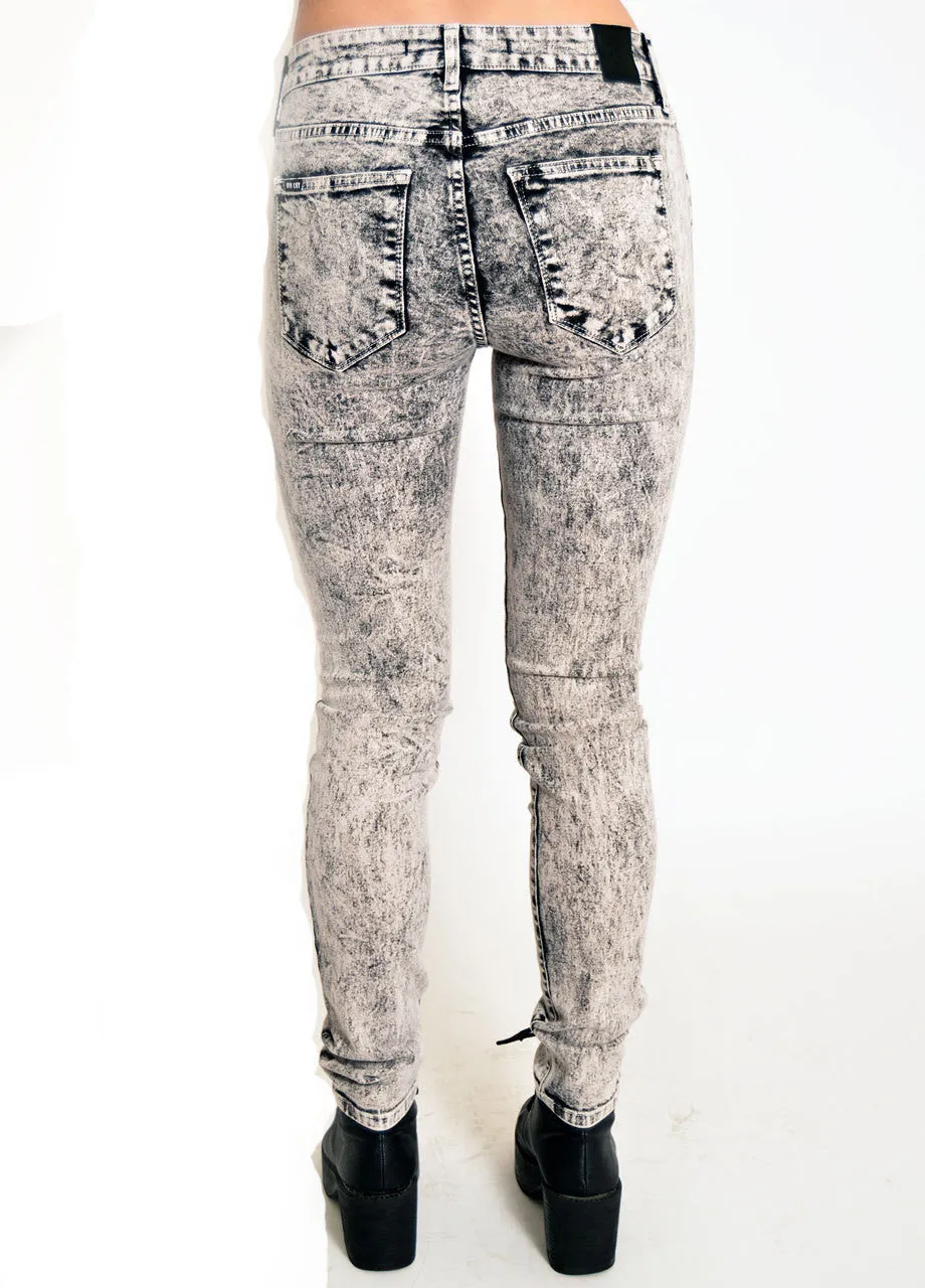 Kill City Hi Wire Acid Snow Wash Stretch Twill Jeans